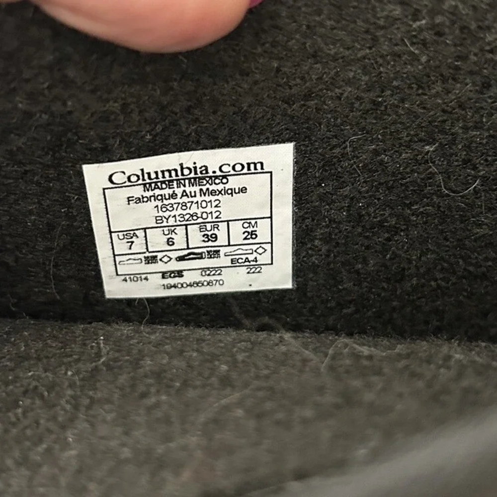 NEW Columbia Snow Boot- Winter Hi-Top Insulate‎ Drawstring Black Woman's Size 7
